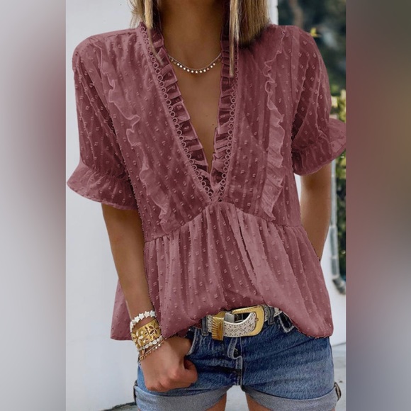 2XL New Boutique Blouse in Mauve - Picture 1 of 9